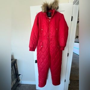 Jcrew Red Signature puffer suit XL